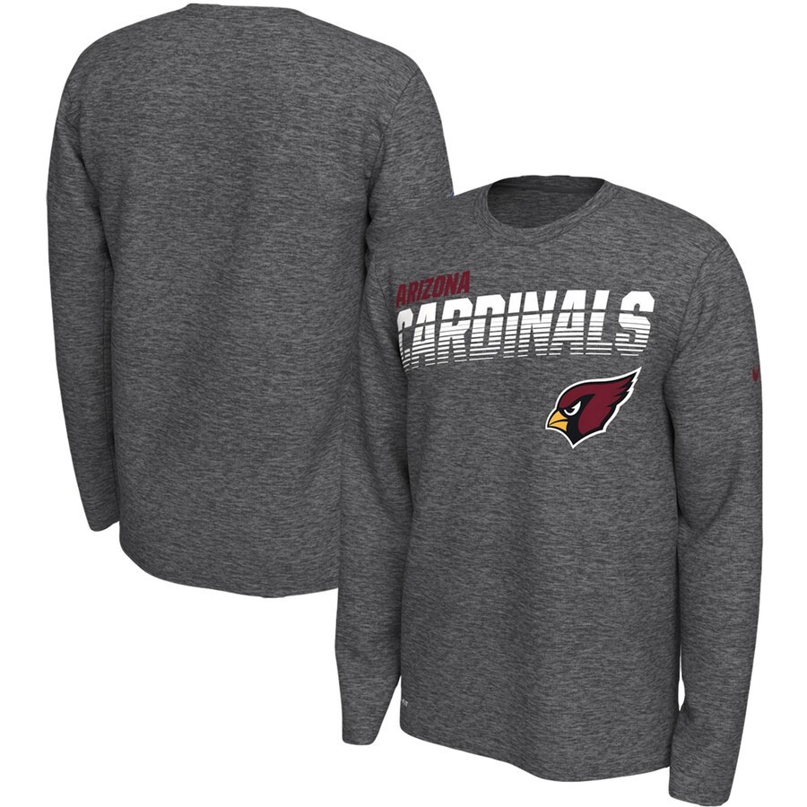 Arizona Cardinals Nike Sideline Line of Scrimmage Legend Performance Long Sleeve T-Shirt - Gray