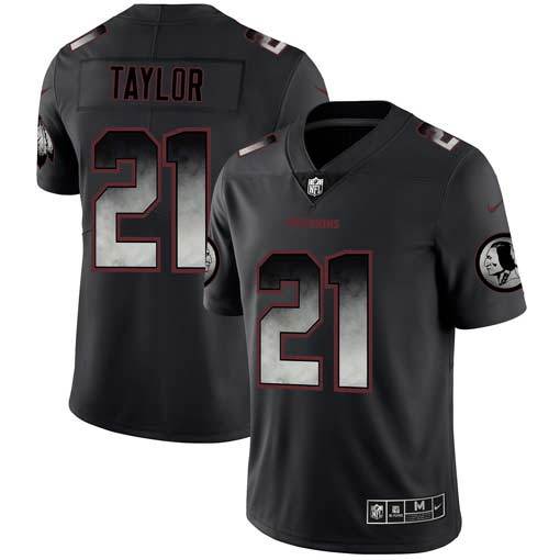 Men's Washington Commanders #21 Sean Taylor NFL Pro Line Black Smoke Fashion Limited Jersey