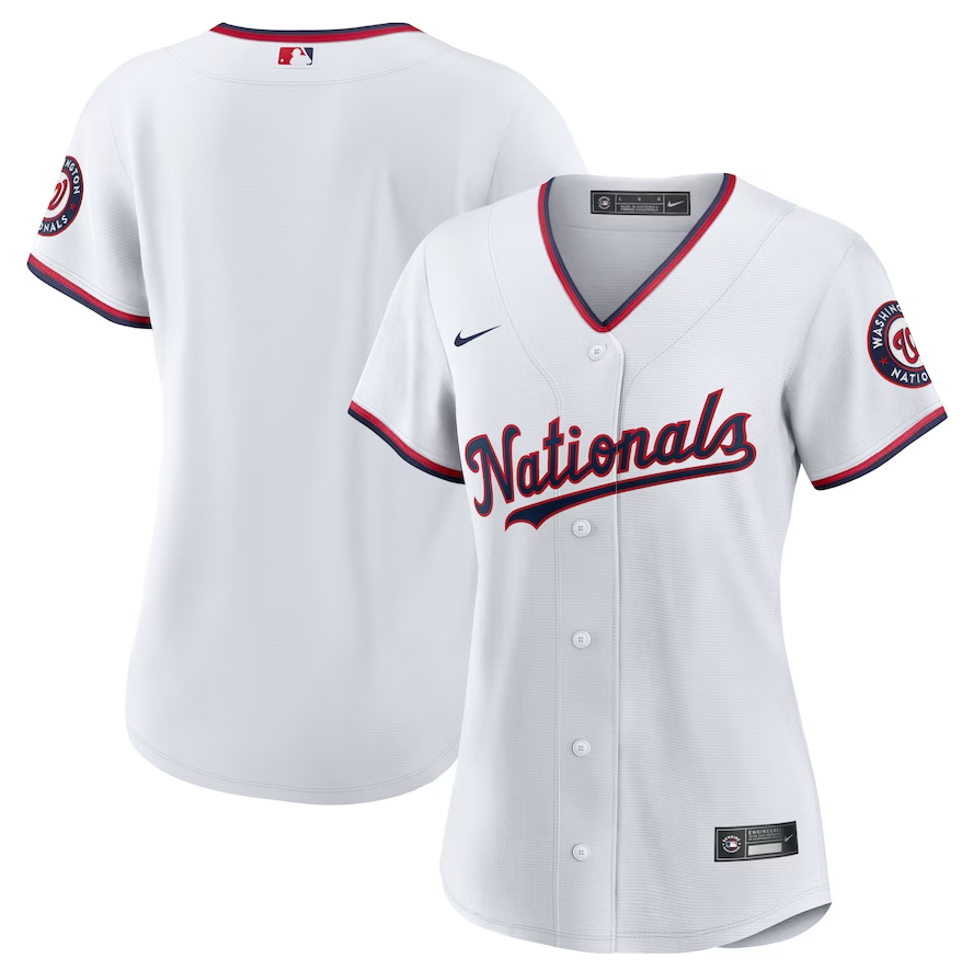 Women's Washington Nationals Nike White Alternate Replica Team Jersey