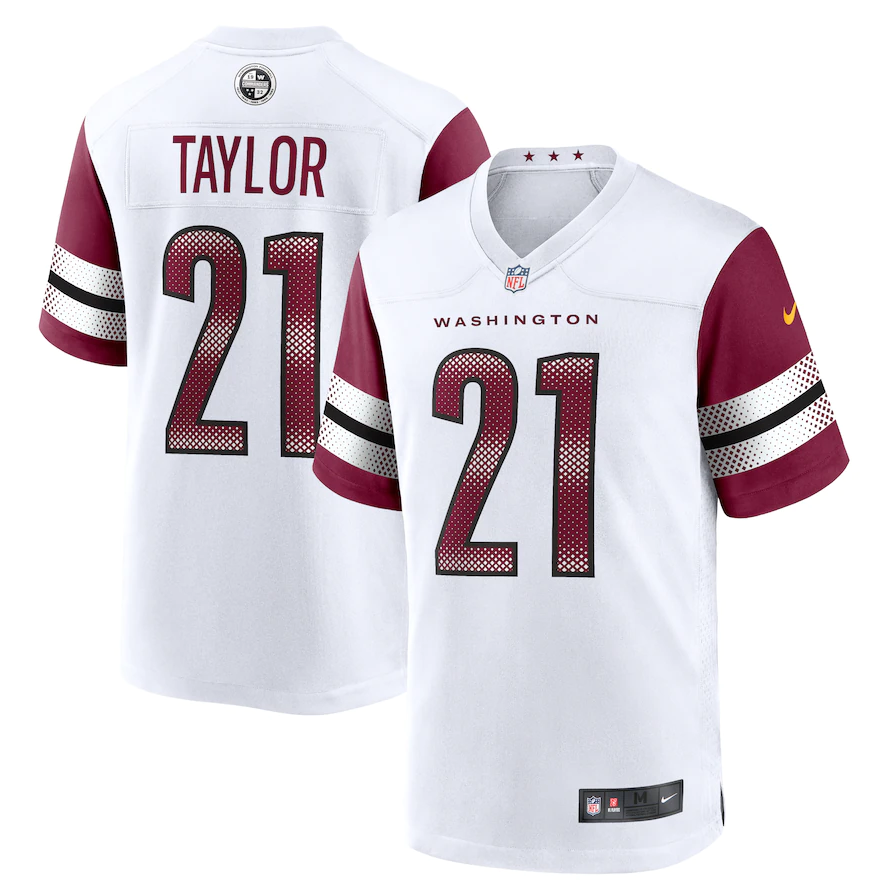 Men's Washington Commanders #21 Sean Taylor Nike White Retired Player Game Jersey