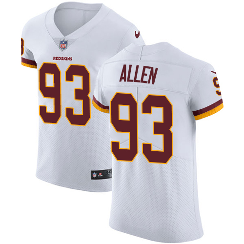 Nike Washington Commanders #93 Jonathan Allen White Men's Stitched NFL Vapor Untouchable Elite Jersey