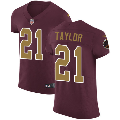 Nike Washington Commanders #21 Sean Taylor Burgundy Red Alternate Men's Stitched NFL Vapor Untouchable Elite Jersey