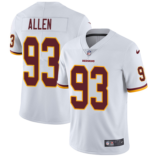 Youth Nike Washington Commanders #93 Jonathan Allen White Stitched NFL Vapor Untouchable Limited Jersey
