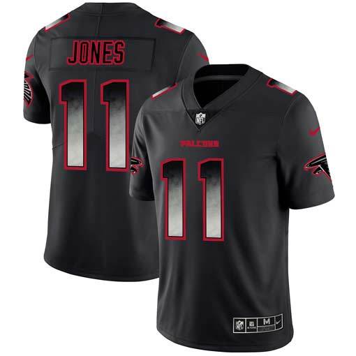 Men's Nike Atlanta Falcons #11 Julio Jones NFL Pro Line Black Smoke Fashion Limited Jersey