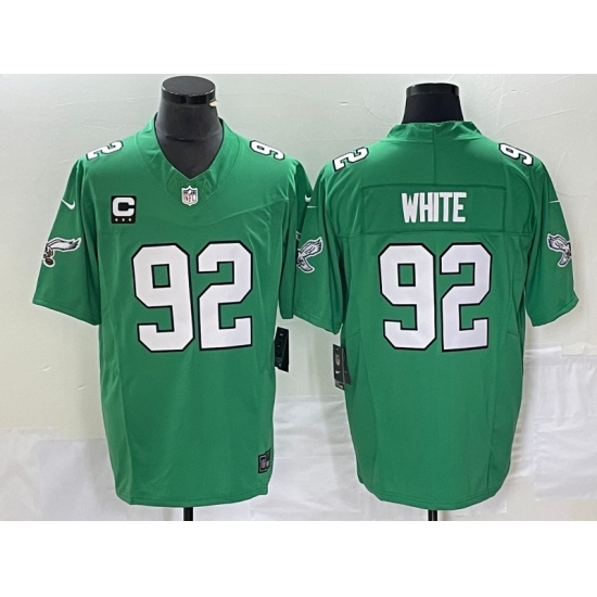 Men's Nike Philadelphia Eagles #92 Reggie White Green 2023 F.U.S.E. Vapor Untouchable With C Stitched Football Jersey