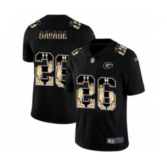 Men's Green Bay Packers #26 Darnell Savage Jr. Limited Black Statue of Liberty Limited Football Jersey