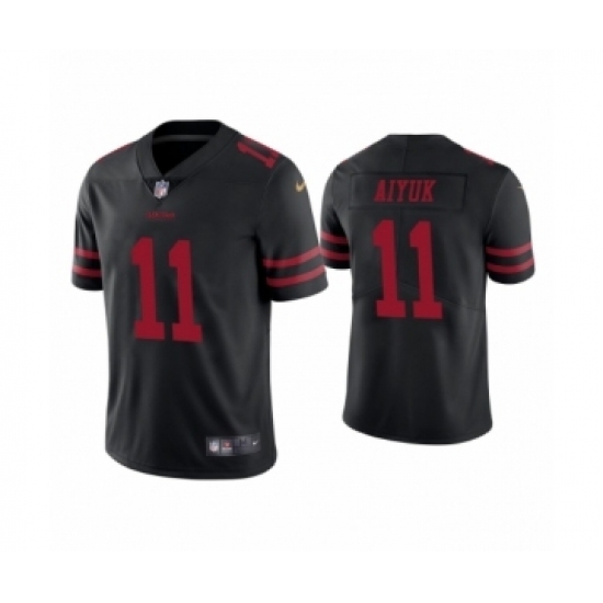 Men's San Francisco 49ers #11 Brandon Aiyuk 2020 Black Vapor Untouchable Limited Player Football Jersey