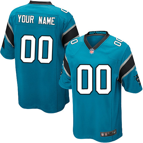 NFL Carolina Panthers 00# Blue Game Jersey