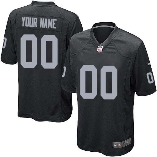 NFL Las Vegas Raiders 00# Black Game Jersey