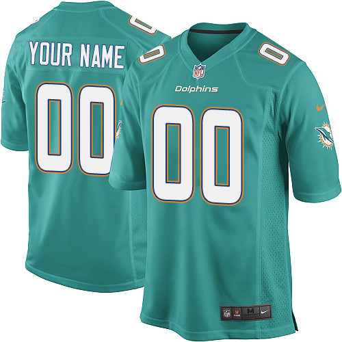 NFL Miami Dolphins 00# Green Game Jersey