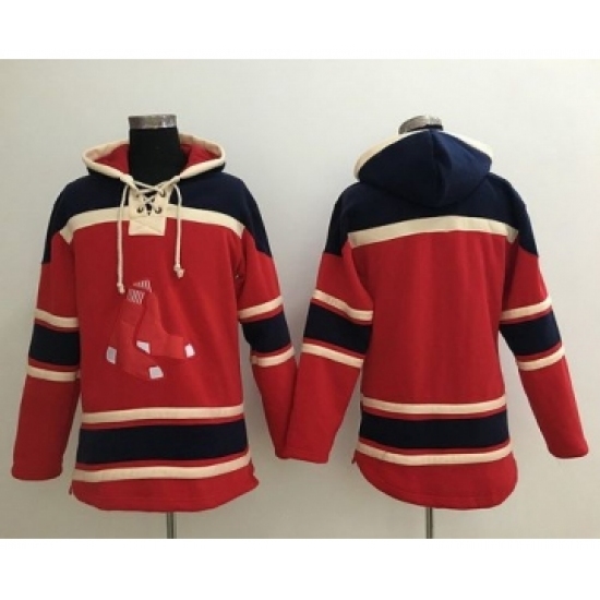 Men's Boston Red Sox Blank Red Baseball MLB Hoodie