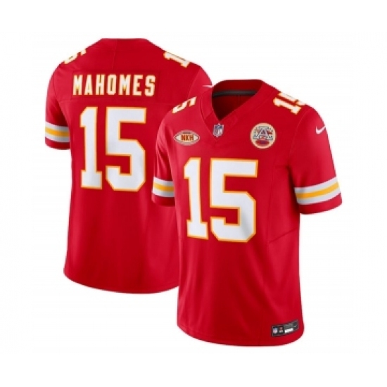 Men's Nike Kansas City Chiefs #15 Patrick Mahomes Red 2023 F.U.S.E. NKH Vapor Untouchable Limited Football Stitched Jersey
