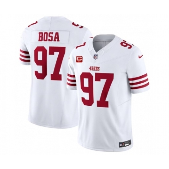 Men's Nike San Francisco 49ers #97 Nick Bosa White 2023 F.U.S.E. 1-Star C Vapor Untouchable Limited Football Stitched Jersey