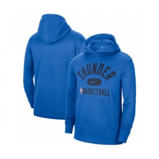 Men's Oklahoma City Thunder Blue Spotlight Pullover Basketball Hoodie