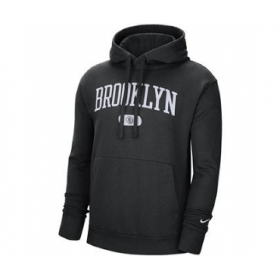 Men's Brooklyn Nets Black Heritage Essential Pullover Basketball Hoodie