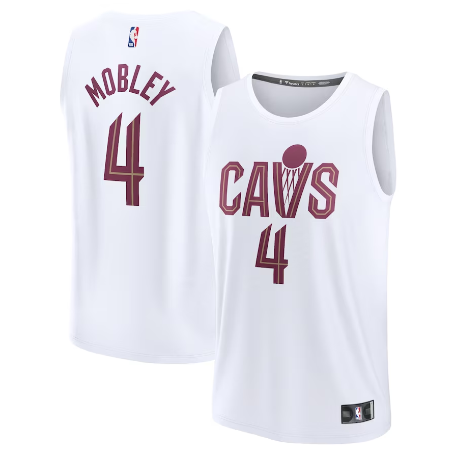 Men's Cleveland Cavaliers #4 Evan Mobley Fanatics Branded White Fast Break Replica Jersey - Association Edition