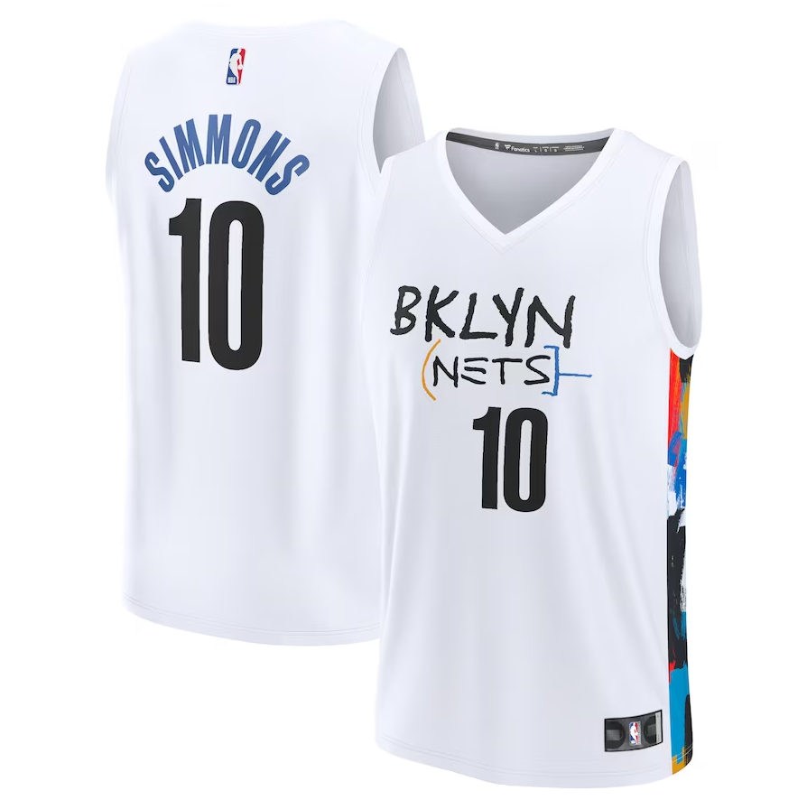 Men's Brooklyn Nets #10 Ben Simmons Fanatics Branded White 2022-23 Fastbreak Jersey - City Edition
