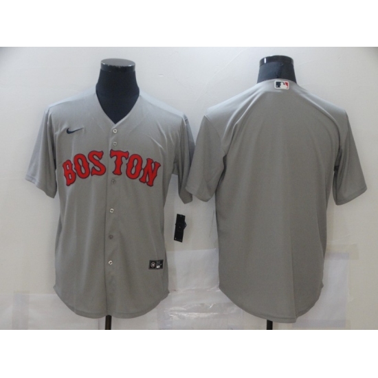 Men's Nike Boston Red Sox Blank Gray Jersey