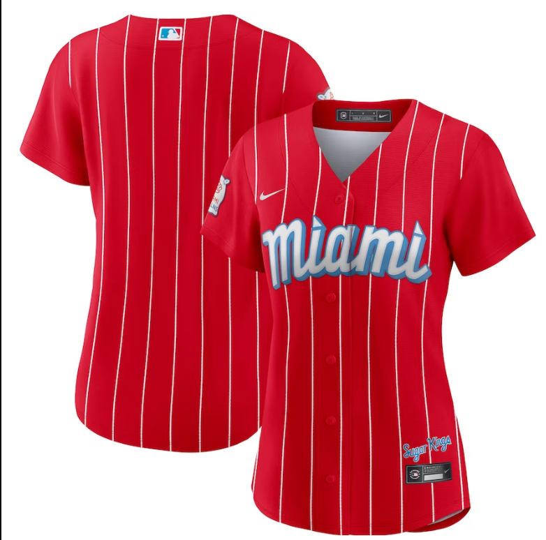 Women's Miami Marlins Nike Red City Connect Replica Team Jersey