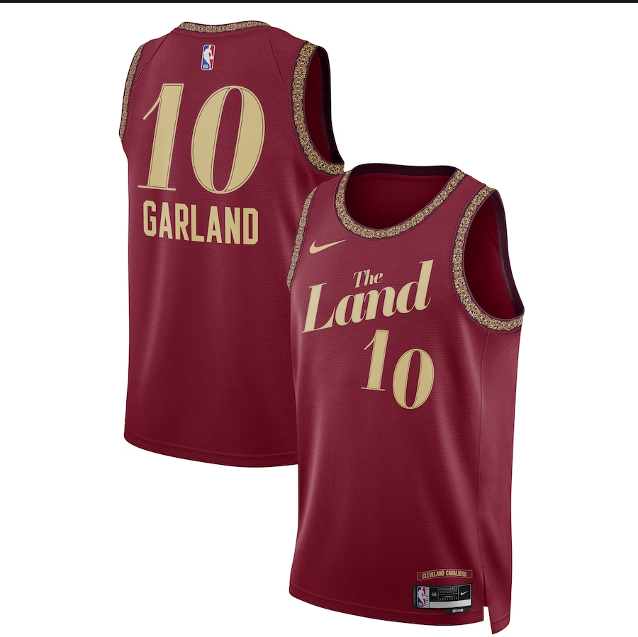 Unisex Cleveland Cavaliers #10 Darius Garland Nike Wine 2023-24 Swingman Jersey - City Edition
