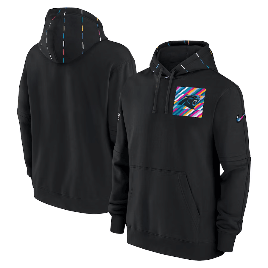 Men's Carolina Panthers NFL Black Pullover Hoodie
