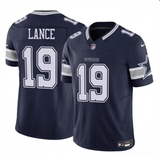 Men's Dallas Cowboys #19 Trey Lance Navy 2024 F.U.S.E Vapor Untouchable Limited Football Stitched Jersey