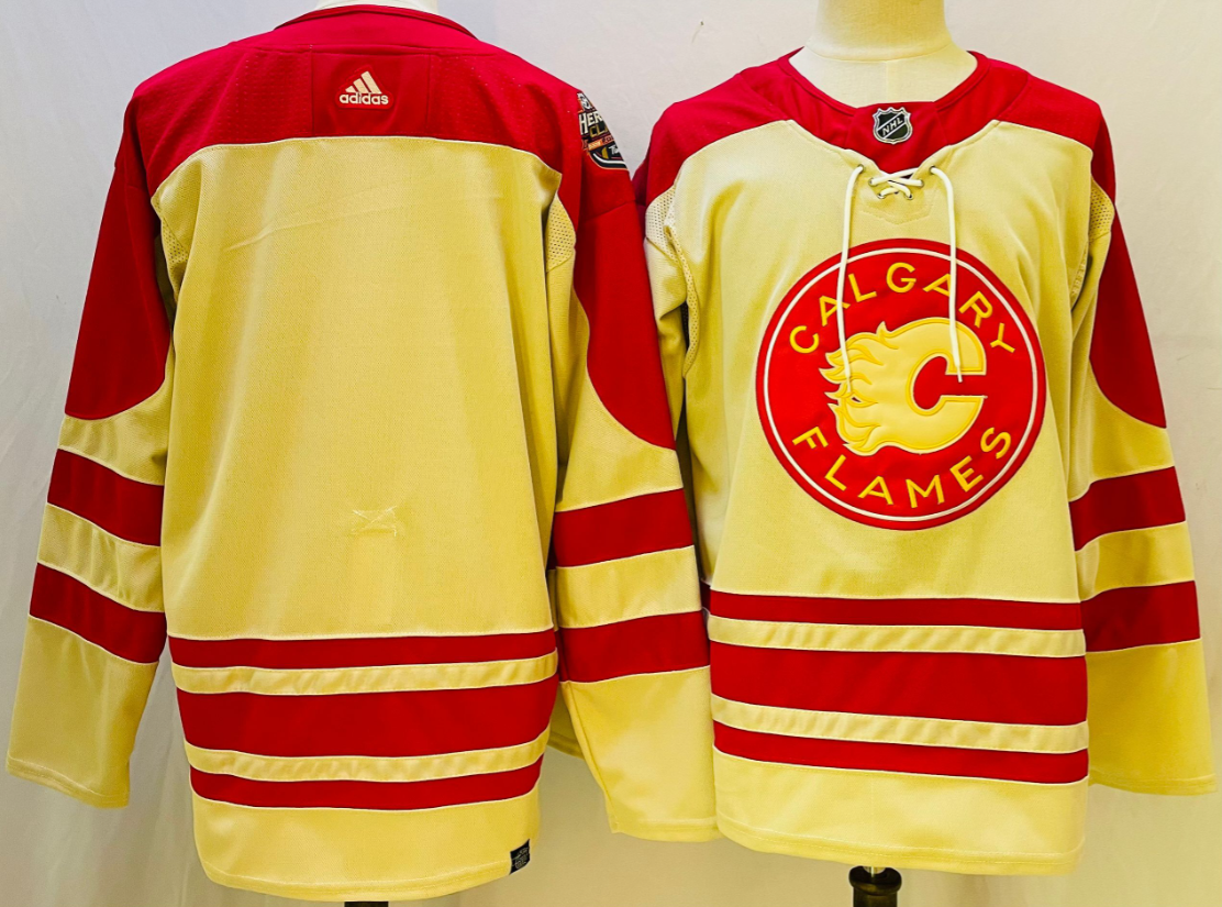Men's adidas Calgary Flames Reverse Retro Authentic Player Jersey
