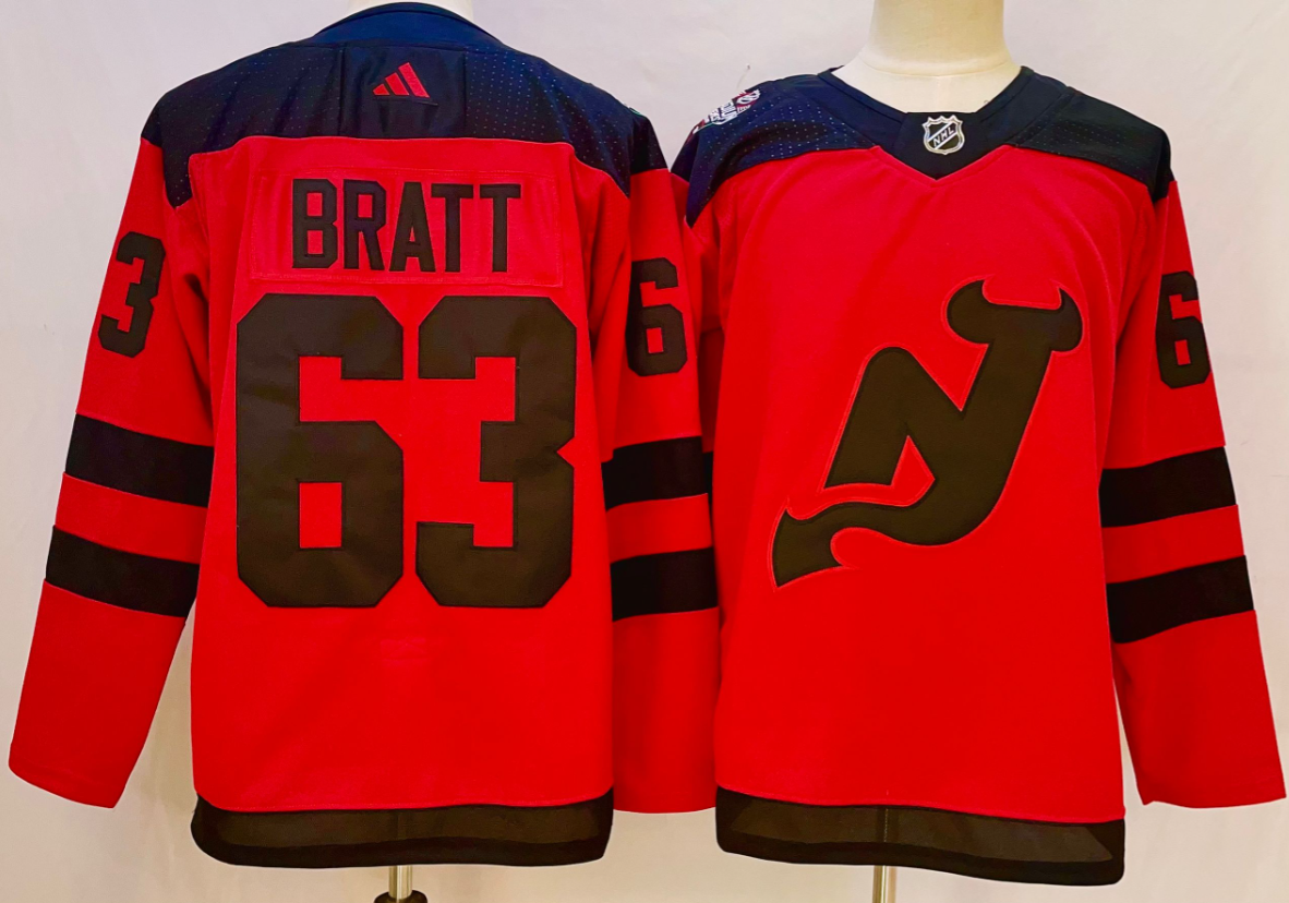 Men's adidas New Jersey Devils Bratt #63 Retro version Jersey