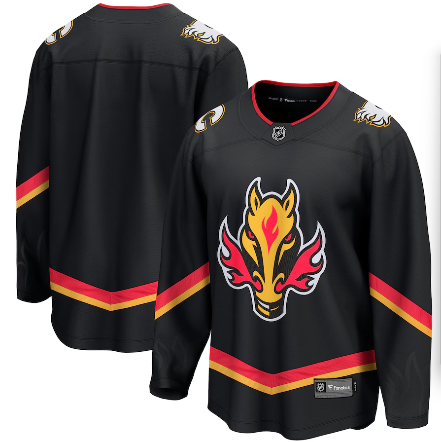 Men's adidas Calgary Flames Fanatics Alternate Breakaway Jersey