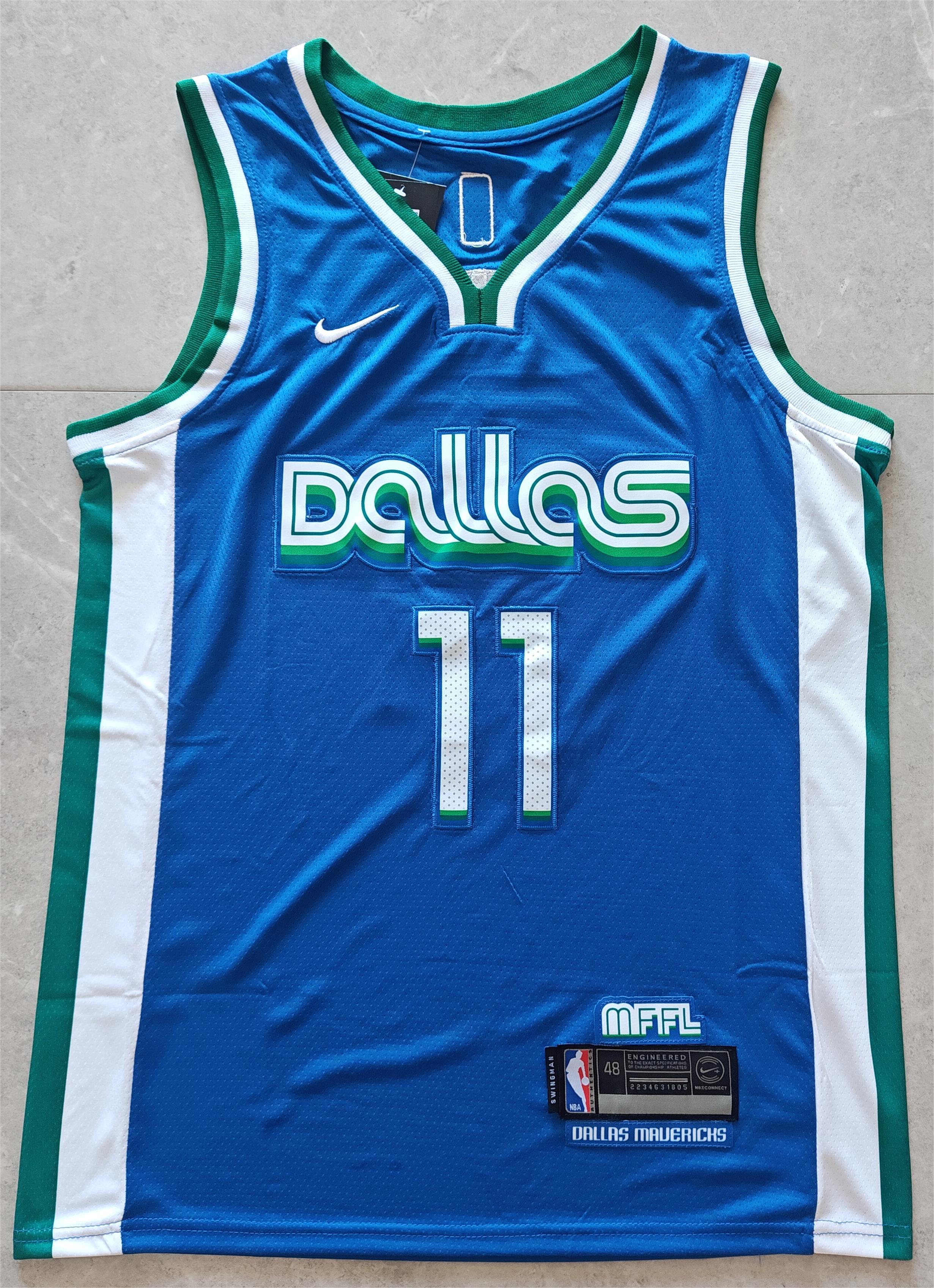 Men's Dallas Mavericks Kyrie Irving #11 Nike Blue Swingman Jersey