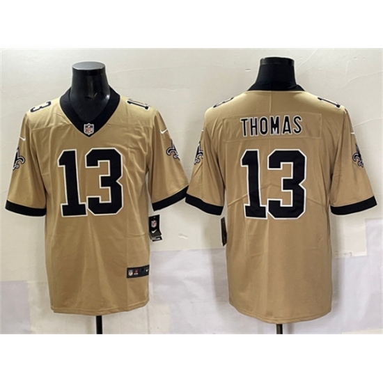 Men's New Orleans Saints #13 Michael Thomas Gold Alternate Vapor Limited Football Stitched Jersey