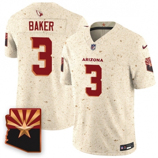 Men's Arizona Cardinals #3 Budda Baker 2025 F.U.S.E. “Rivalries” Vapor Untouchable Limited Football Stitched Jersey