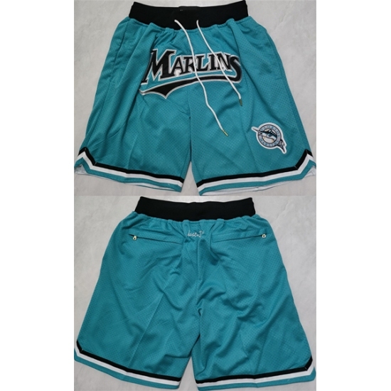 Men's Miami Marlins Blue Shorts