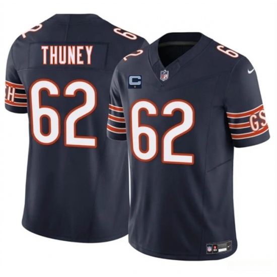 Men's Chicago Bears #62 Joe Thuney Navy 2025 F.U.S.E. With 1-Star C Vapor Untouchable Limited Stitched Football Jersey