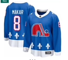 Men Colorado Avalanche Cale Makar #8 Blue Stitched Jersey