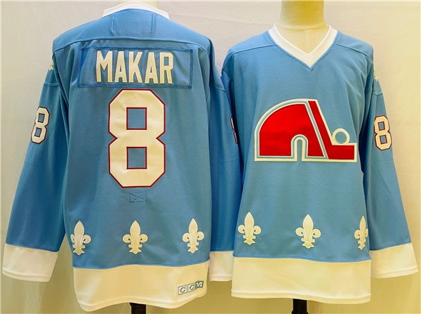 Men Colorado Avalanche #8 Cale Makar Blue Stitched Jersey