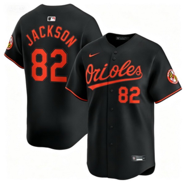 Men Baltimore Orioles #82 Jeremiah Jackson Black Flex Base Stitched MLB Jersey
