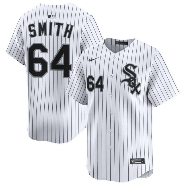 Men Chicago White Sox Nike Home Limited Jersey White Smith Shane 64