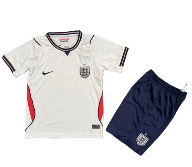 England 2026 Home Kids Kit(Jersey+Shorts)