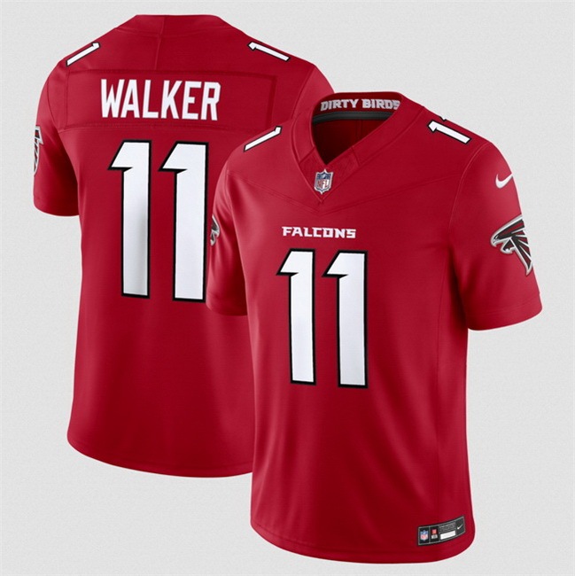 Men Atlanta Falcons 11 Jalon Walker Red 2026 New F U S E Vapor Untouchable Limited Stitched Football Jersey