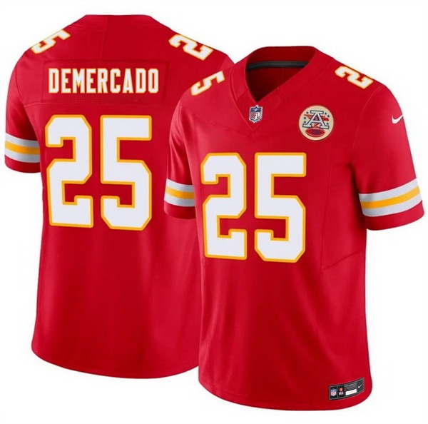 Men Kansas City Chiefs 25 Emari Demercado Red 2026 F U S E Vapor Untouchable Limited Stitched Football Jersey