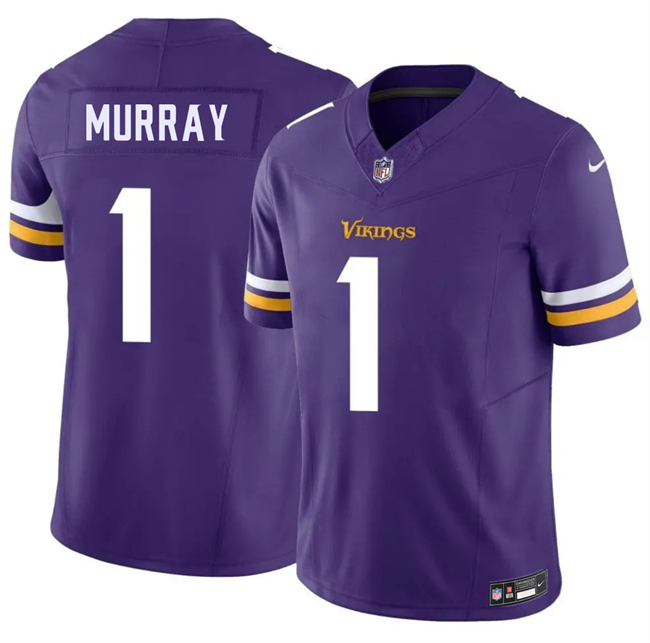 Men Minnesota Vikings 1 Kyler Murray Purple 2026 F U S E Vapor Untouchable Limited Stitched Jersey