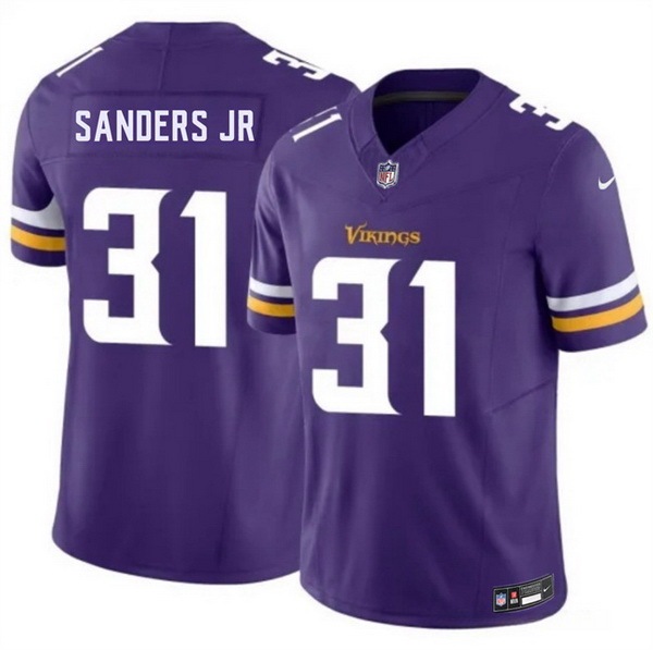 Men Minnesota Vikings 31 Marcus Sanders Jr Purple 2026 Draft F U S E Vapor Untouchable Limited Stitched Jersey
