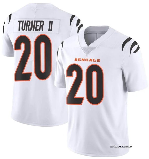 Men Cincinnati Bengals Nike DJ Turner #20 White Team F U S E Stitched NFL Jersey