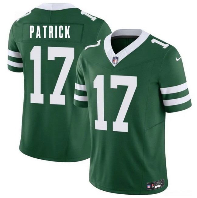 Men New York Jets 17 Tim Patrick Green 2026 F U S E Vapor Untouchable Limited Stitched Jersey