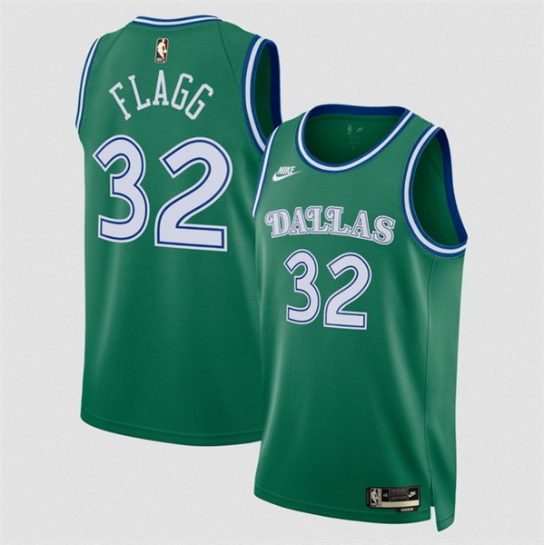 Men Dallas Mavericks #32 Cooper Flagg Green 2025 Classic Edition Stitched Basketball Jersey