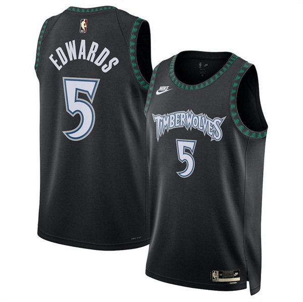 Men Minnesota Timberwolves #5 Anthony Edwards Anthony Edwards Black 2025 Classic Edition Stitched Jersey