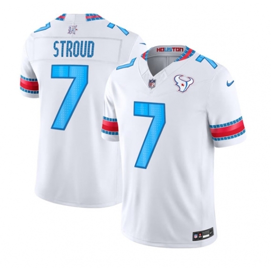 Men's Houston Texans #7 C.J. Stroud White 2026 F.U.S.E. Rivalries Collection Limited Football Stitched Jersey