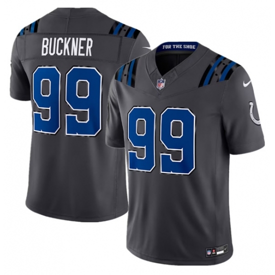 Men's Indianapolis Colts #99 DeForest Buckner Dark Gray 2026 F.U.S.E. Rivalries Collection Limited Football Stitched Jersey