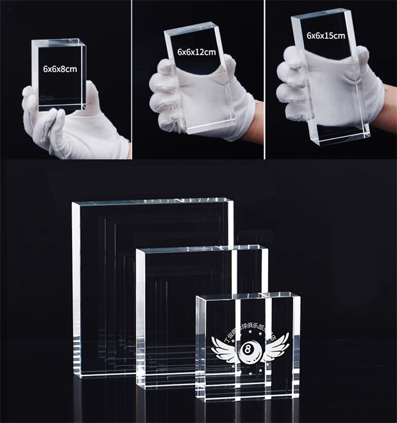 Blank k9 crystal 3d laser glass cube